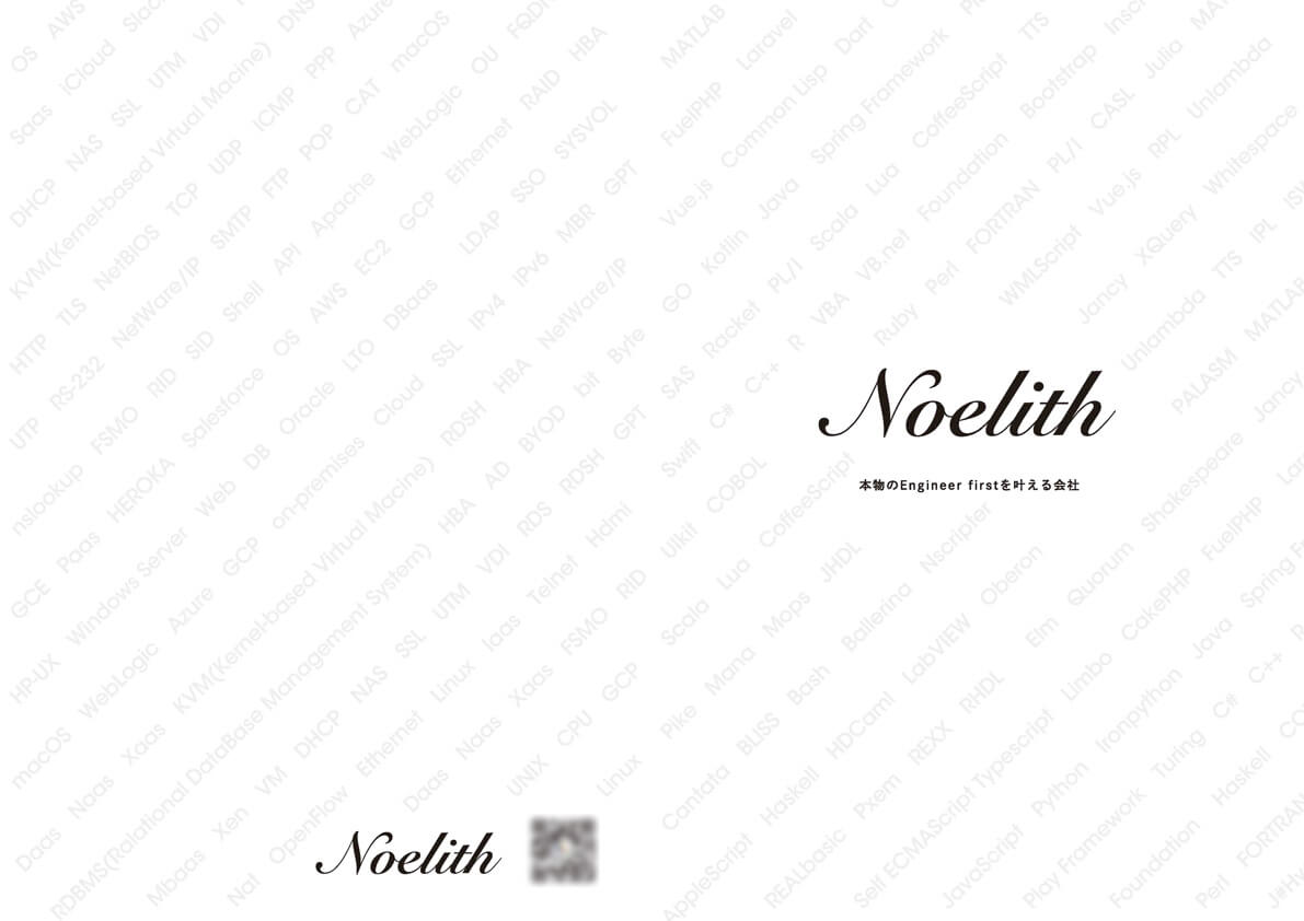 株式会社Noelith様　会社案内パンフレット画像