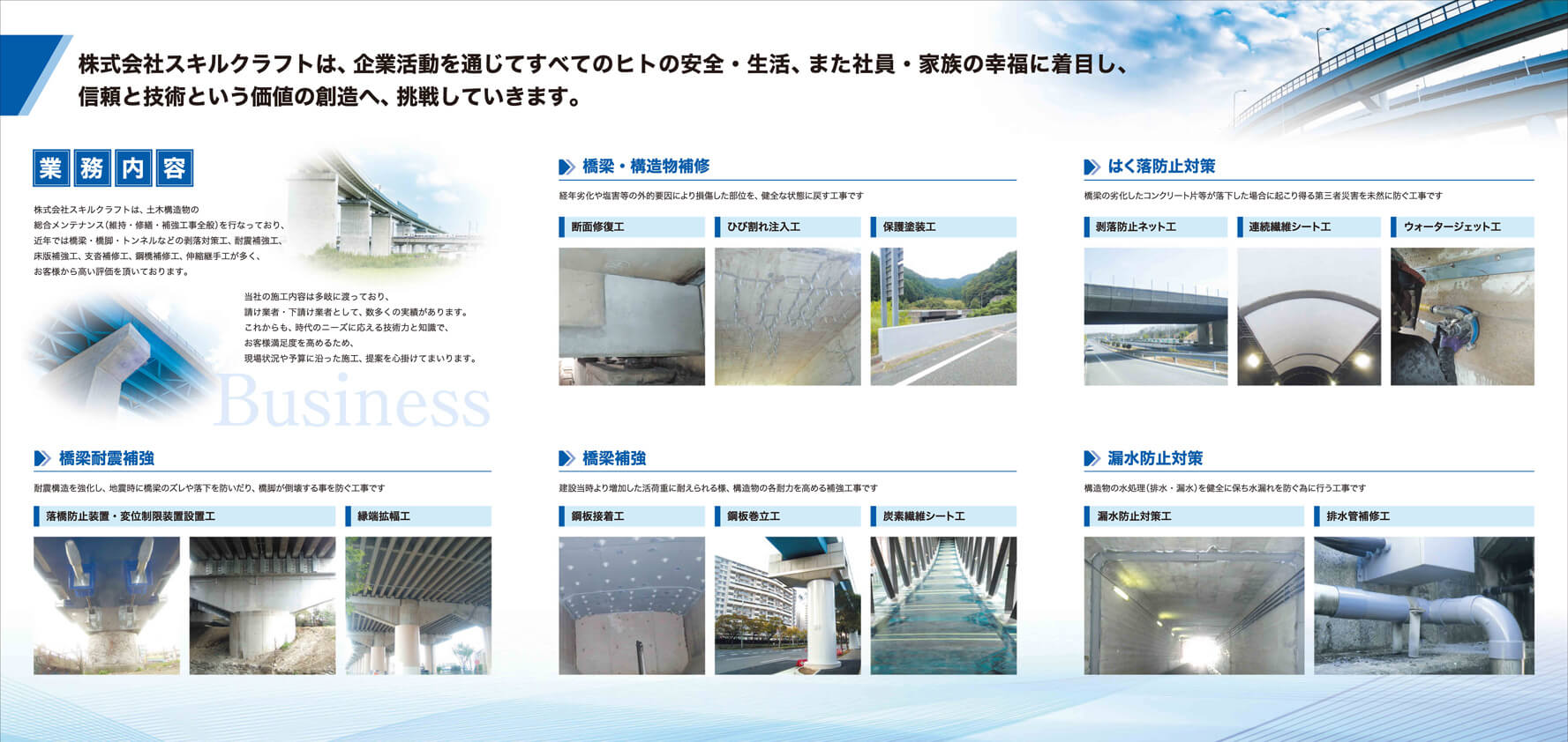 株式会社スキルクラフト様　会社案内パンフレット画像