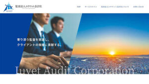会計監査法人のWebサイト制作事例：ページデザインのプレビュー