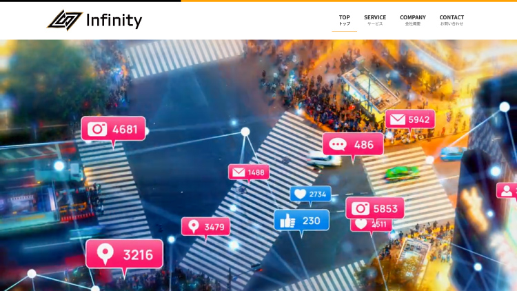 PR・マーケティング会社のホームページ制作：サイトデザインのプレビュー